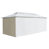 Gazebo with Curtains 600x298x270 cm White 180g/m 310073
