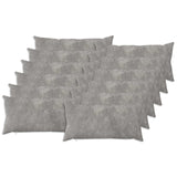 Cushion Cover 12 pcs HEERLEN Light Grey 40 x 80 cm 910005