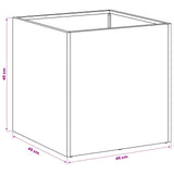Garden Planter Silver 45 x 45 x 45 cm Stainless Steel 8004974