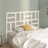 Bed Headboard White 166x4x104 cm Solid Wood Pine 818201