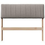Upholstered Headboard Taupe 90 cm Solid Pine Wood 879252