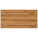 Table Top 100 x 50 x 3.5 cm Rectangular Solid Teak Wood Natural 42033157