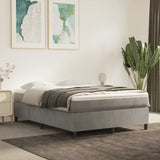 Box Spring Bed Frame Light Grey Full Velvet 3121150