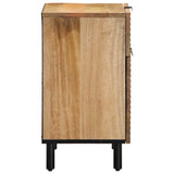 ZNTS Bedside Cabinet Brown 50x33x60 cm Solid Wood Mango 4017731