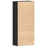 Shoe Cabinet with Door Black 80 x 39 x 180 cm Engineered wood 3333867
