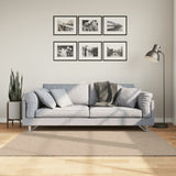 Rug HUARTE Short Pile Soft and Washable Sand 160x160 cm 375059