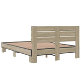 Bed Frame without Mattress Sonoma Oak 135x190 cm Double 3280163