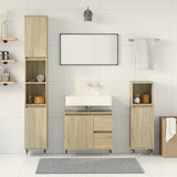 3 Piece Bathroom Furniture Set Sonoma Oak Engineered Wood 3307676