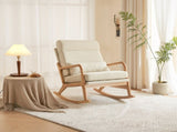 100*65*101cm High Back Belt Waist Pillow Log Color Solid Wood Armrest Backrest Seat Frame Iron Frame 98571853