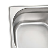 Gastronorm Containers 12 pcs GN 1/6 100 mm Stainless Steel 50907