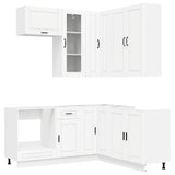 Kitchen Unit PORTO 8 pcs White Engineered Wood 3438421