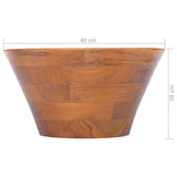 Basin Solid Teak Wood 40x20 cm 326161