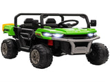 12V 2 Seater Kids Electric Ride-On Car with Electric Bucket, Remote Control - Green T3398P422367