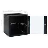 12U Wall Mounted Network Cabinet 19 IP20 600x600x640 mm 30167