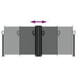 Retractable Side Awning Anthracite 100x1000 cm 4004688