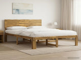 Double Bed Frame with Headboard ROSTOCK White 120 x 200 cm 903337