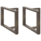 Coffee Table Legs T-Shaped 2 pcs Black 60x25x cm Steel 4013035