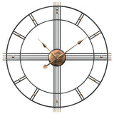 Wall Clock Black 60 cm Iron 4008410