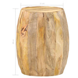 285910 Drum Stool Solid Mango Wood