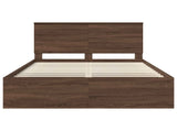 Bed Frame with Headboard Brown Oak 140 x 200 cm Solid Pine Wood 3409360