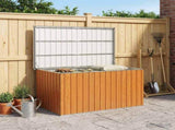 Outdoor Storage Box Galvanised Steel 171 x 99 x 93 cm Wood-like 42039107