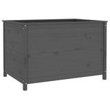 Garden Raised Bed Grey 119.5x82.5x78 cm Solid Wood Pine 825312
