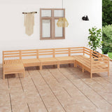 8 Piece Garden Lounge Set Solid Wood Pine 3082984
