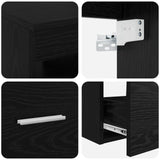 Bathroom Cabinet Set 3 pcs Black Oak 49.5 x 35 x 63 cm 3405788