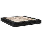 Bed Frame without Mattress Black 200x200 cm 3280448