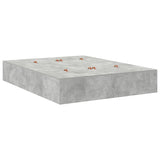 Storage Bed Frame Concrete Grey 160 cm Engineered Wood 3335656
