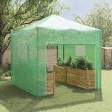 Greenhouse with Pop-up Frame Green 290 x 290 x 315 cm Iron 42006643