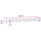 Fence Set 11 pcs 1830 x 186 cm WPC and Aluminium Black 3429429