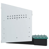 Chicken Nesting Box 1 Compartment Wall-Mounted Galvanised Steel 4104890