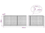 Gabion with 5 mm Wire and 5x5 cm Mesh 700x30x100 cm 3464168