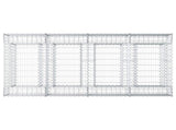 Gabion Raised Bed 2 pcs Silver 3422218