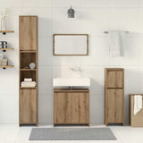 4 Piece Bathroom Furniture Set Artisan Oak Engineered Wood 3328556