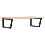 Basin Shelf Wall Mounted Steel and Solid Wood Oak 3302467