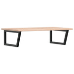 ZNTS Basin Shelf Wall Mounted Steel and Solid Wood Oak 3302467