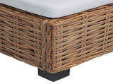 Footrest with Cushion GENDT Natural Rattan Natural 42034394