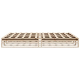 Bed Frame without Mattress 200x200 cm Solid Wood Pine 3302321