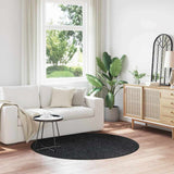 Anti-slip Shaggy Rug Dark grey 160 x 160 cm PP 4019775