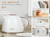 1.7L 3000W Fast Boil Kettle & 4 Slice Toaster Set, Kettle and Toaster Set with 7 Browning Controls, T3398P344227
