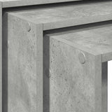 Nesting Tables 3 pcs Concrete Grey Engineered Wood 858536