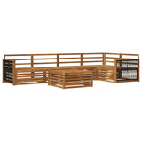 Outdoor Sofa Set 6 pcs Natural Solid Acacia Wood 3383382
