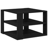 Coffee Table Black Oak 58 x 58 x 40 cm Engineered Wood 862608