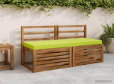 2-Piece Bench Cushions SOEST 2 pcs 100% Polyester Bright Green 949747