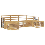 Sofa Sets 6 pcs White Solid Acacia Wood 3392284