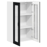 Wall Glass Cabinet LUCCA Black 60 x 31 x 100 cm Engineered Wood 885176