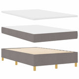 Box Spring Bed with Headboard Taupe 120 x 200 cm Fabric 3339690