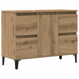 Sink Cabinet Artisan Oak 80x33x60 cm Engineered Wood 857130